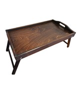 Brown rustic tray, Wooden coffee table, Breakfast table, Bed tray, Lapto... - £70.77 GBP