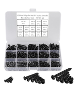  625pcs M2 M3 M4 Self Tapping Wood Screws Kit – 14 Sizes Phillips Pan He... - $16.03