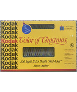 KODAK Color of Christmas Lights 100 Extra Bright WORKS Decor 1991 Vintage - $30.00