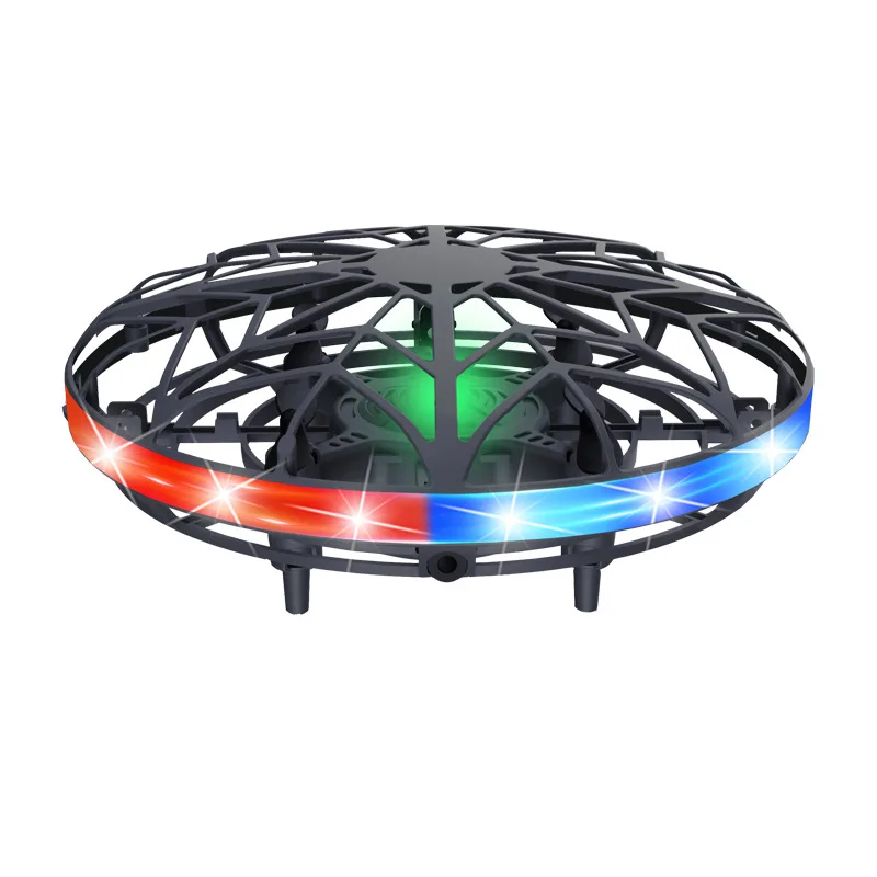 Mini UFO Drone Helicopter Aircraft Hand Controlled Color Light Infrared - £15.48 GBP