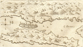 1713 Copperplate Trau Trogir Croatia Lasor a Varea Adriatic Dalmatia - £93.24 GBP