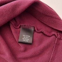 Croft & Barrow Men’s XL Easy Care Mock Neck Red Cotton T-Shirt Long Sleeve image 4