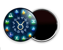 Taurus Zodiac Horoscope Lucky Astrology Sign Hd Fridge Refrigerator Magnets Gift - £10.54 GBP+