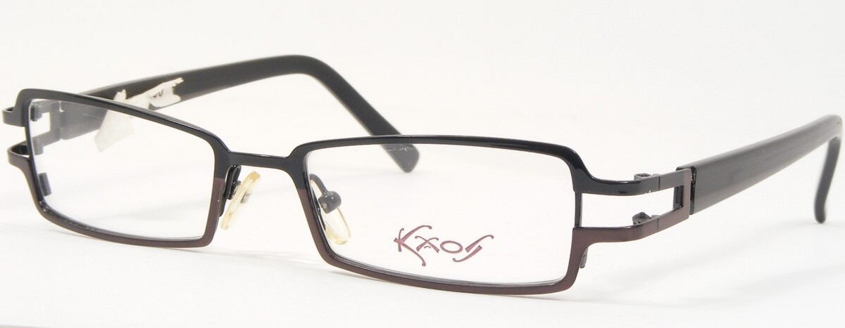 Kaos 152 1 Noir / Marron Unique Rare Lunettes Monture 49-17-122mm - $61.54