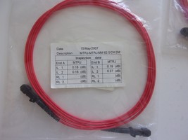 NEW 2M RED FIBER OPTIC CABLE REF #DHH0449 2M MTRJ MTRJ 62 / 125 RED MM D... - $10.29 NEW 2M RED FIBER OPTIC CABLE REF #DHH0449 2M MTRJ MTRJ 62 / 125 RED MM D... - $10.29