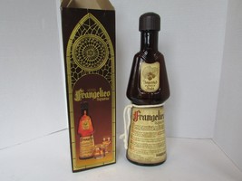 Fromgelico Liqueur Italy Brown Bottle Empty &amp; Box Labels Rope Stamp - $24.70