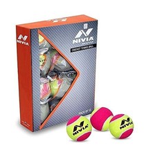 Nivia Cricket Tennis Ball Double Color (Pack of 12 Balls)  free shipping world - £38.33 GBP