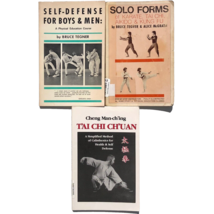 lot of 3 martial arts paperbacks Bruce Tegner Self Defense Solo Forms Tai Chi - £30.85 GBP