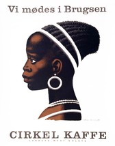 8287.Decoration Poster.Home Room design art print.Cirkel Kaffe.African woman - £13.43 GBP+