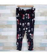 Nightmare Before Christmas Plush Fleece Jogger Pajama Pants Black Womens XL - $29.69