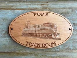 PERSONALIZED TRAIN SIGN - Pennsylvania Railroad | GG1 Engine | Father’s ... - £39.62 GBP