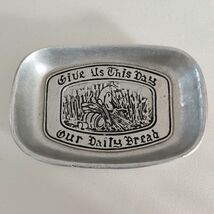 Wilton Armetale Give Us This Day Bread Serving Tray, Rectangular 9&quot;x6&quot;, ... - $6.93