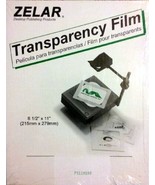 Zelar Transparency FILM Transparencies Standard size 8.5 x 11  100 pc  P... - £23.79 GBP