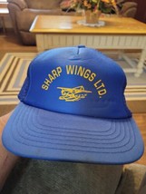 Vntg Mesh Snapback Trucker Hat/Cap Sharp Wings LTD. - $11.87