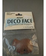 1 7/8&quot; New Black Resin Deco Face Craft Right Profile Craft Accessory - $2.73 CAD
