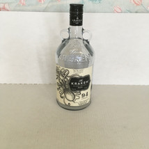 Empty The Kraken black spice rum bottle large glass jug with raised lett... - $19.75