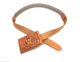Vintage Retro 50s Leather Belt Martin Made in England Genuine Cowhide To... - $69.50