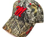 Ole Miss Rebels Logo Frost Camo Curved Bill Adjustable Hat - £17.78 GBP
