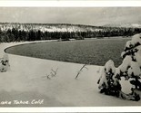 RPPC Shoreline IN Inverno Lago Tahoe California Ca Unp Ansco Cartolina D2 - £5.60 GBP