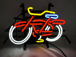 Belgium Fat Tire Bicycle White Beer Bar Real Neon Sign 13&quot;x9&quot; - £59.15 GBP
