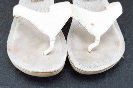 Mootsies Tootsies Sz 7 M White Flip Flop Synthetic Women Sandals - £15.62 GBP