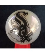 Chicago White Sox White 1&quot; Glass Marble - £10.09 GBP