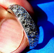 LeVian Elegant Earth mined Diamond Wedding Band Designer Anniversary Ring Size 9 - £1,186.43 GBP