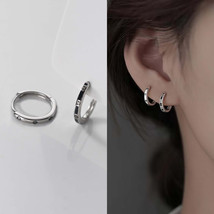 Small Huggie Hoops Earrings For Men Women Minimalist Simple Hoops Fine Jewelry - £9.59 GBP