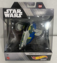 Hot Wheels Select Star Wars JANGO FETTS STARSHIP #09 Mattel 2021 Disney - $21.03
