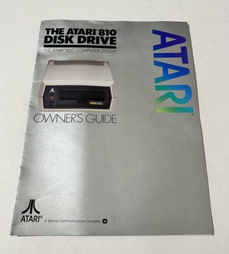 Atari 810 Disk Drive Owner&#39;s Guide 1981 Vintage - $9.79