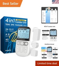 4 in 1 Dual Channel TENS Unit - Rechargeable Muscle Stimulator for Pain ... - $2,125.40 MXN