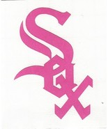 Pink Chicago White Sox fire helmet window decal sticker up to 12 inches - £2.70 GBP+