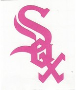 Pink Chicago White Sox fire helmet window decal sticker up to 12 inches - £2.72 GBP+