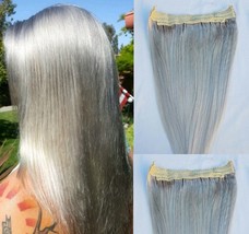 18&quot; 20&quot; 100% Human Hair Extensions, Hairband with invisible wire Ash Blonde - £87.02 GBP+