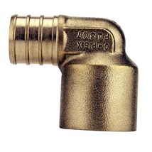 3/4 in. Brass PEX x Female Solder 90-Degree Elbow - $15.96