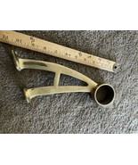 SOLID BRASS  Bar Pub Foot Rail Support Pipe Bracket - $44.55