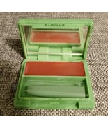 Clinique Long Last Soft Shine Lipstick &amp; Brush Compact #12 Blushing Nude... - $27.72