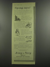 1953 Army &amp; Navy Stores Ad - Tip-top toys! - £14.73 GBP