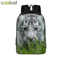 Oil Painting Tiger Backpack for Teenage Tiger Head Boys Bagpack Children... - $146.60