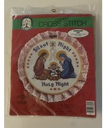 Cross Stitch Kit Vintage Colortex 1986 Silent Night Holy Night  #3756 Ne... - $23.89 CAD