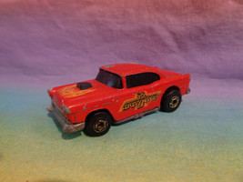 Vintage 1982 Hot Wheels &#39;55 Chevy Fever Red Gold Flames The Hot Ones Malaysia - £2.36 GBP