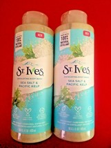 4 Pack St Ives Sea Salt And Pacific Kelp Exfoliating Body Wash 16 Oz - £30.82 GBP