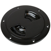 Sea-Dog Quarter-Turn Smooth Deck Plate w/Internal Collar - Black - 8&quot; - £22.72 GBP