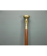 New Solid Antique Solid Brass Handle Wooden Walking Stick Cane Vintage D... - £25.52 GBP