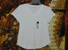 Women&#39;s Brushed V-NECK Stretch Tee By No Boundaries / Size 2XL, L, Xs - £3.98 GBP