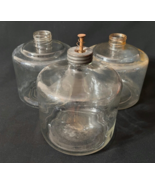 Vintage Duraglass Clear Glass Kerosene Stove Bottle Jar Spring Top - £16.02 GBP