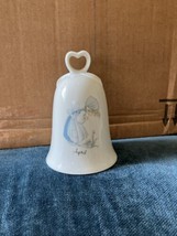 Precious Moments Ceramic Bell April  Enesco 1985 4” Tall - $24.02