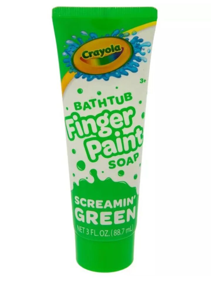Crayola Bathtub Finger Paint Soap, Screamin’ Green, 3 Fl. Oz. Tube - $3.79