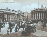 Vtg Valentines Postcard 1910s London England Bank Of England Cars Carria... - £3.52 GBP