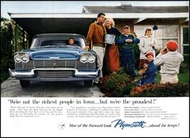 1958 Plymouth Automobile PRINT AD BX3 - $4.74